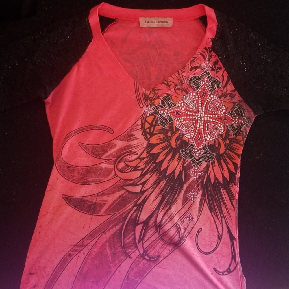 Angels and diamonds top